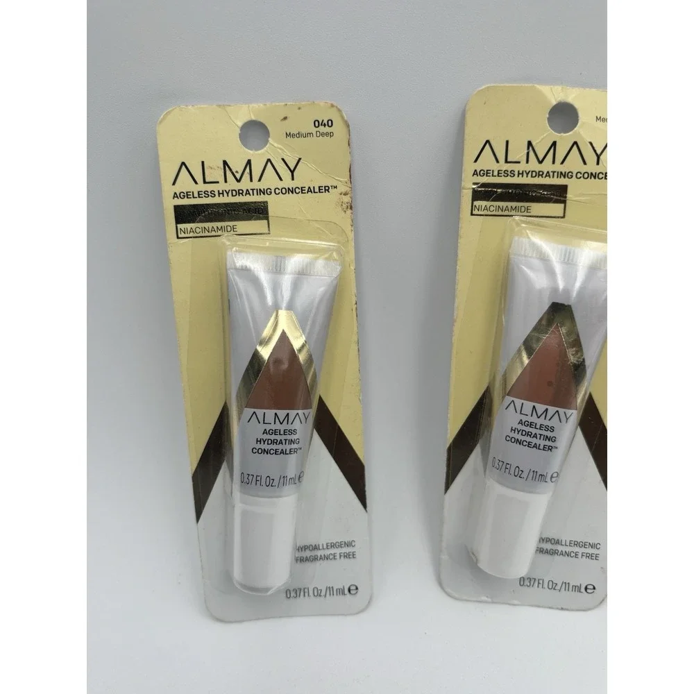 4 Almay Ageless Hydrating Concealer Sealed 0.37 fl‎ oz Each 040 - Medium Deep